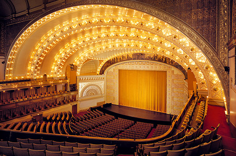 Stage View of the Auditorium Theater at Roosevelt University in Chicago, IL